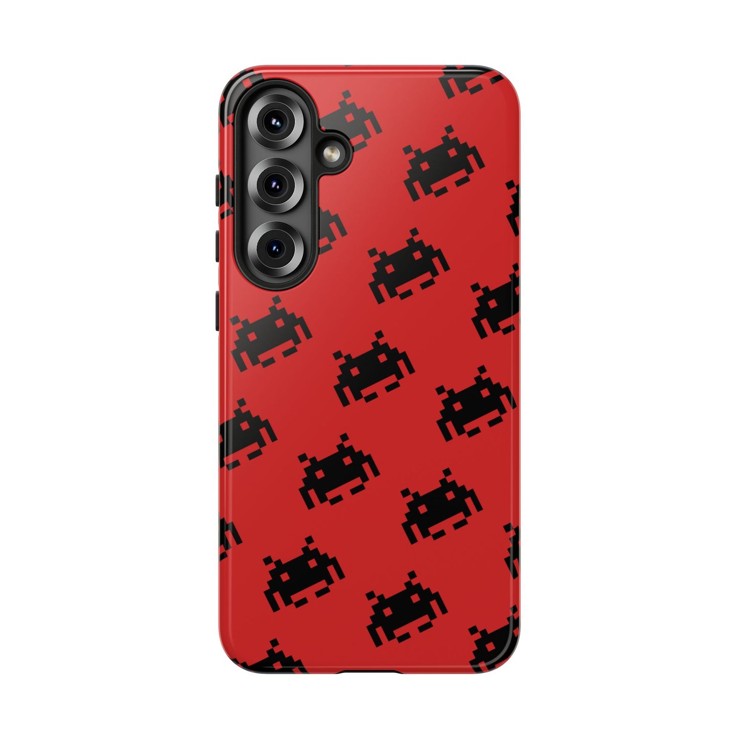 Red Pixel Alien Tough Phone Case