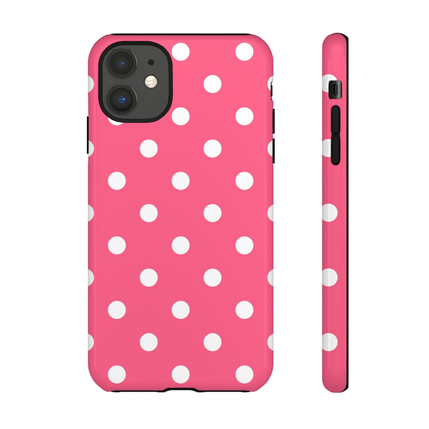 Bubblegum Pink Polka Dot Tough Phone Case