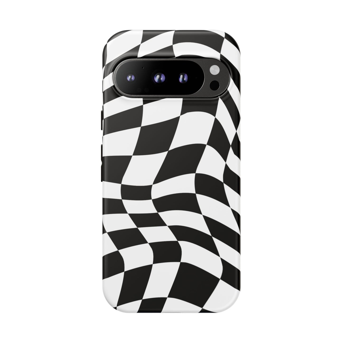 Warped Checker Tough Phone Case