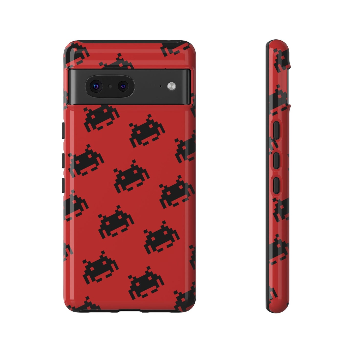 Red Pixel Alien Tough Phone Case