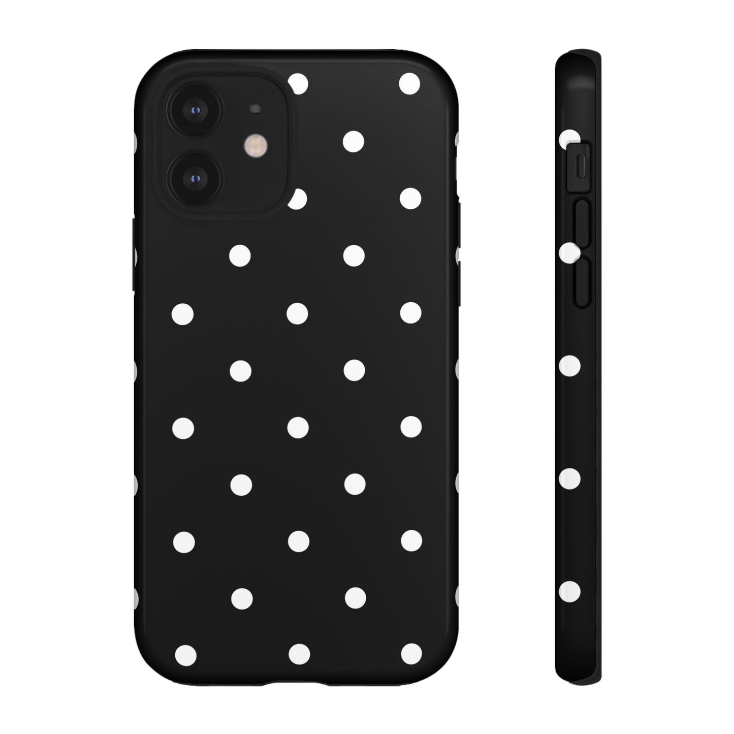Black Polka Dot Tough Phone Case