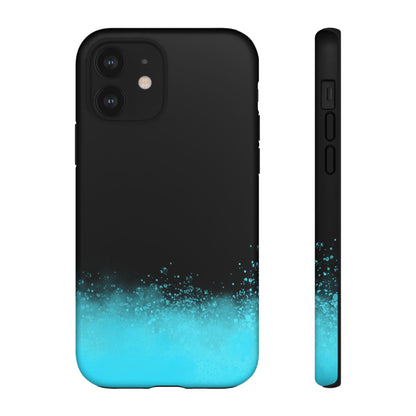 Black Aqua Splash Tough Phone Case