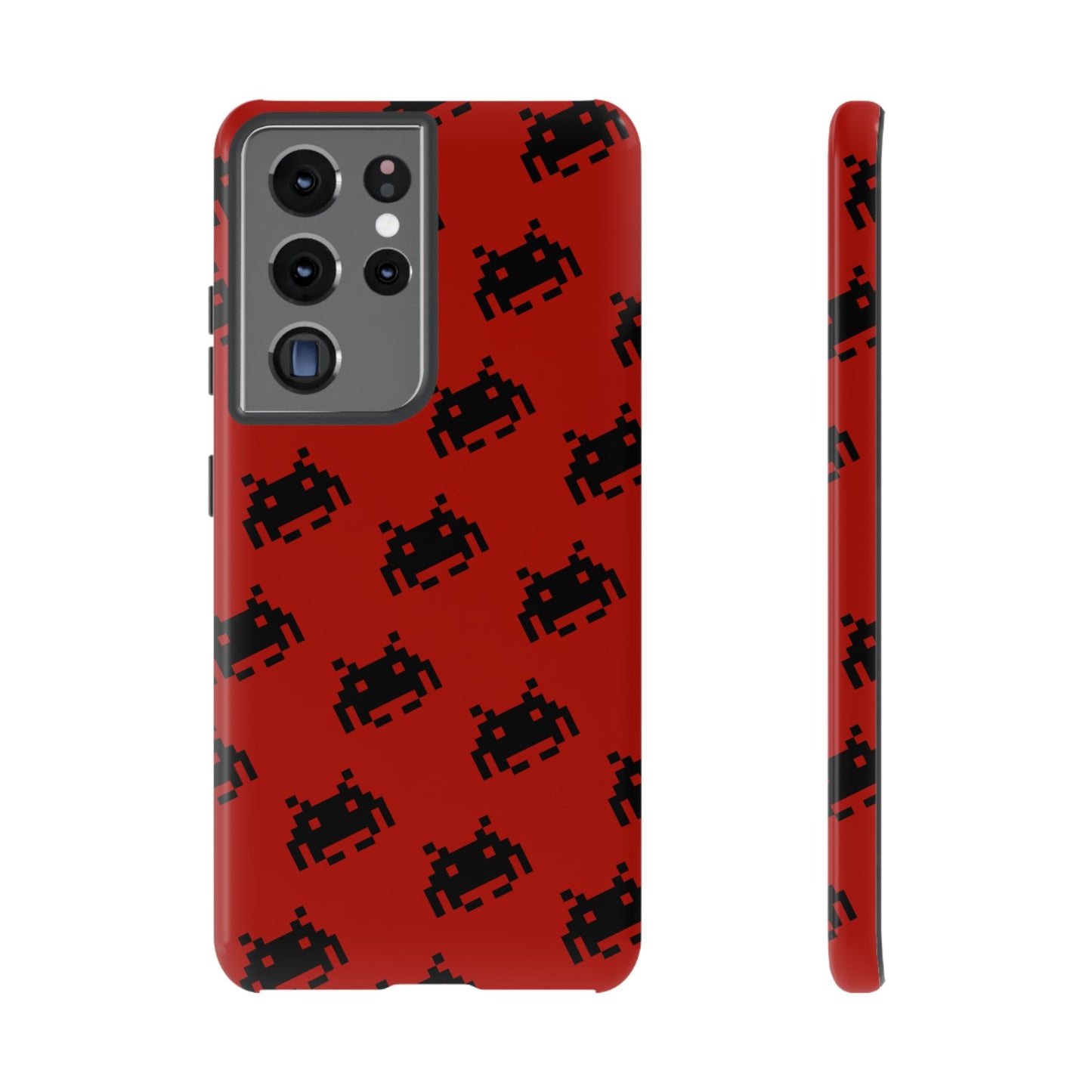 Red Pixel Alien Tough Phone Case