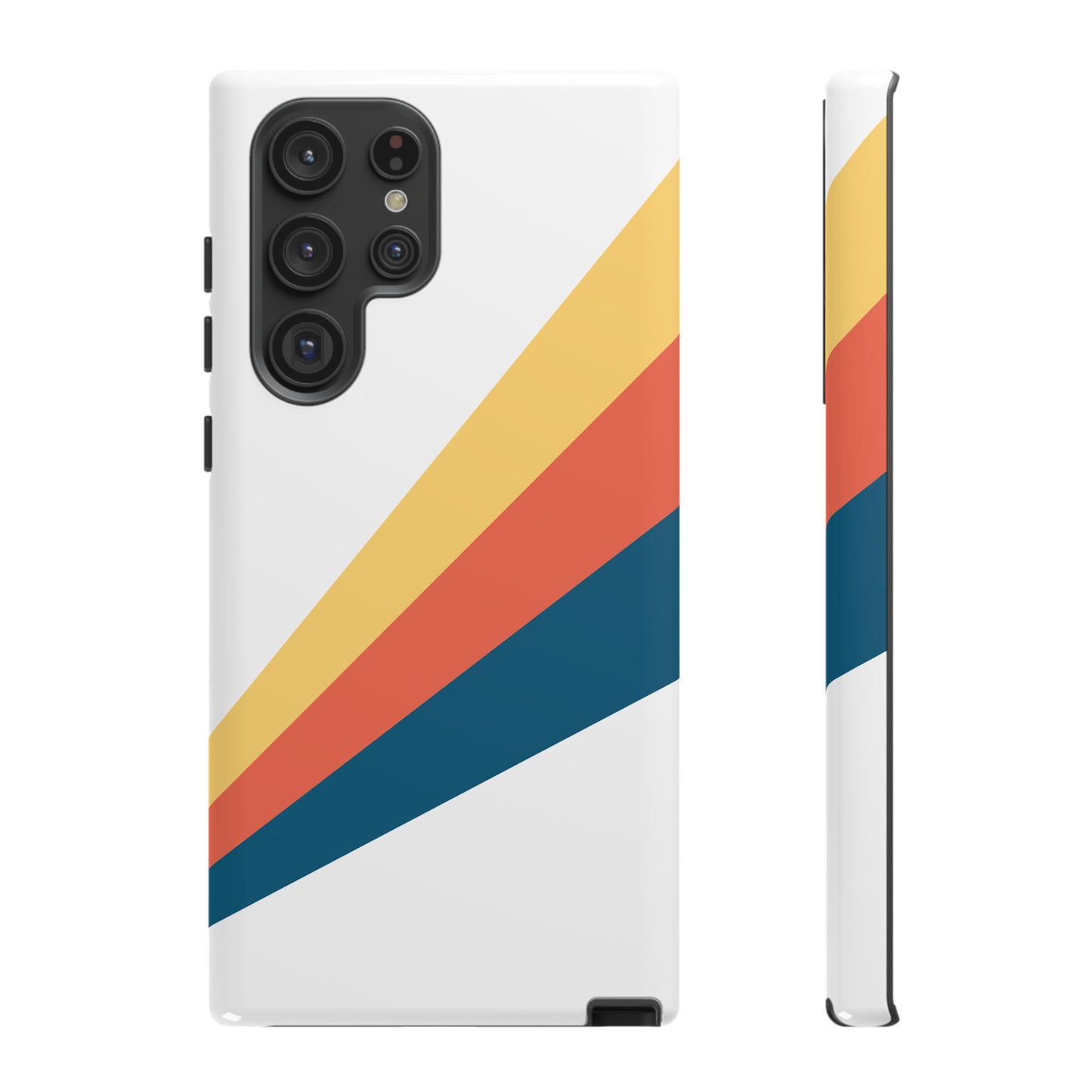 Diagonal Color Stripe Tough Phone Case