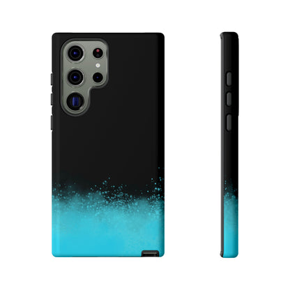 Black Aqua Splash Tough Phone Case