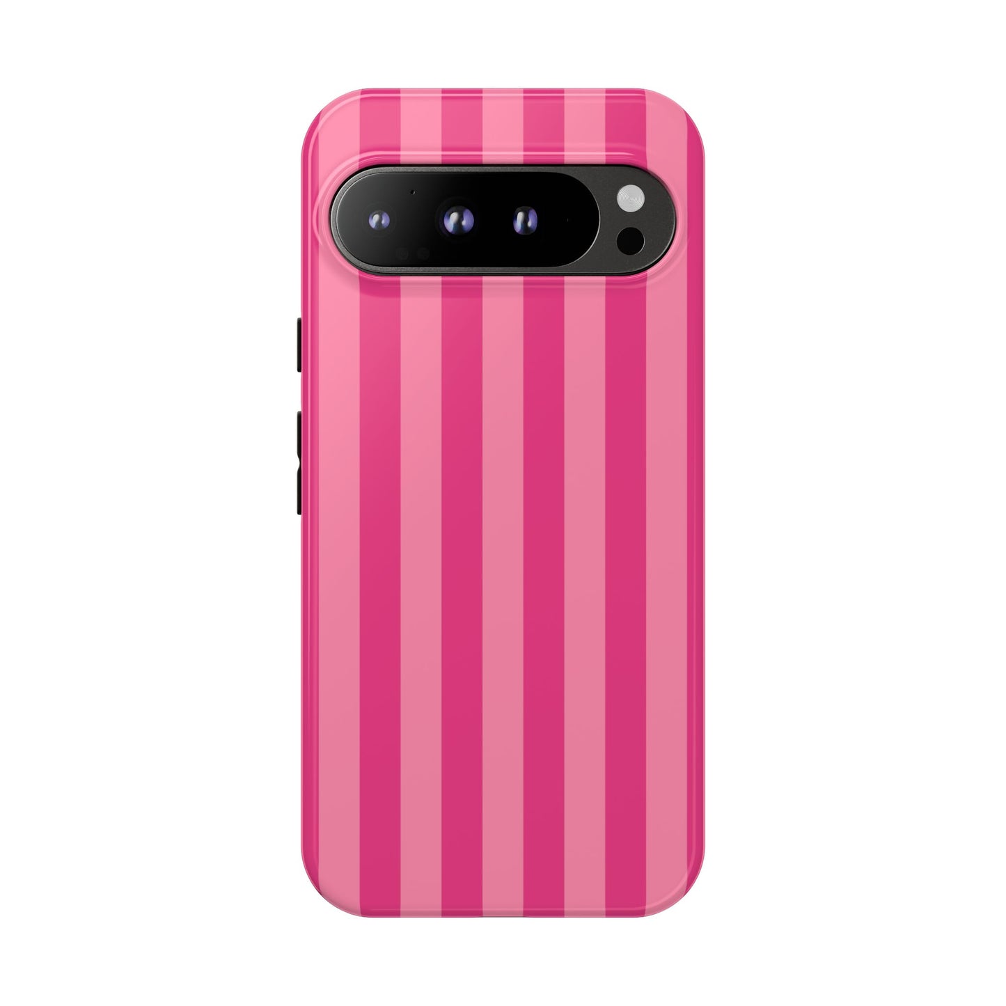 Pink Candy Stripe Tough Phone Case