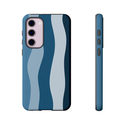 Blue Tide Wave Tough Phone Case