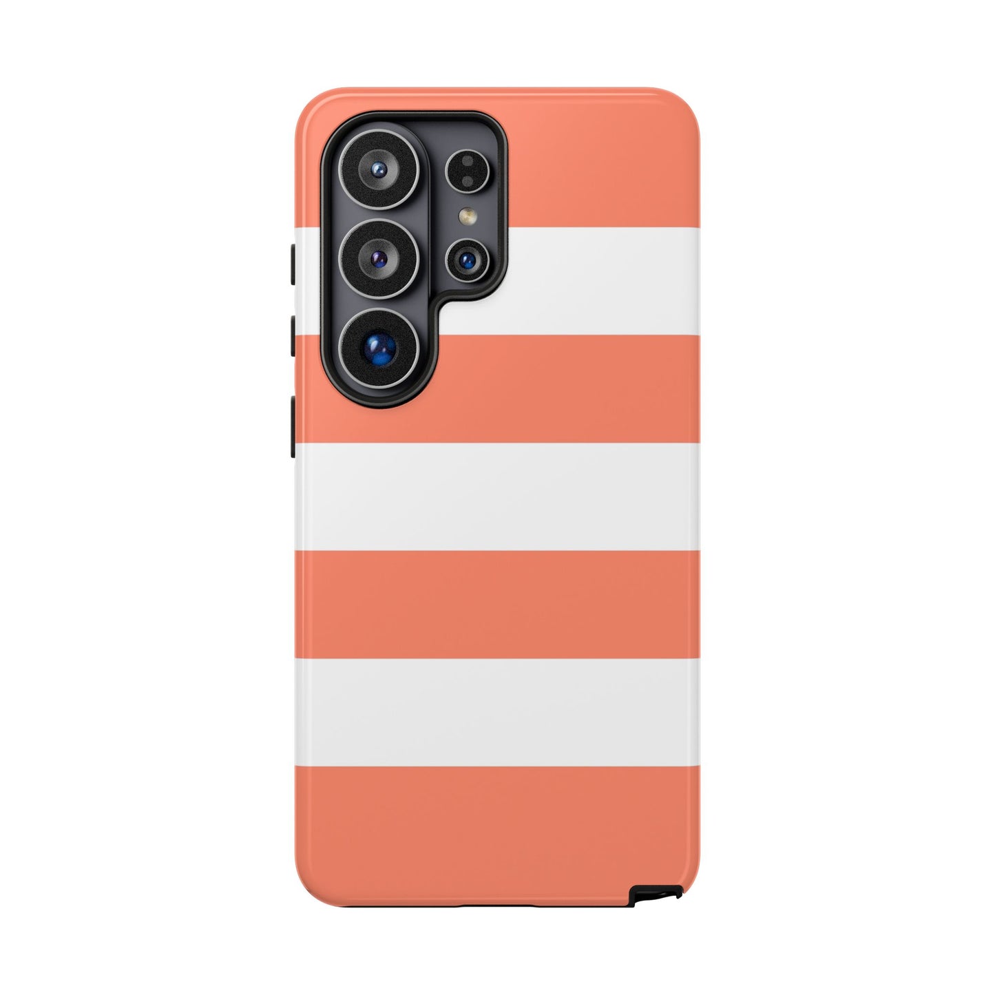 Coral Cabana Stripe Tough Phone Case