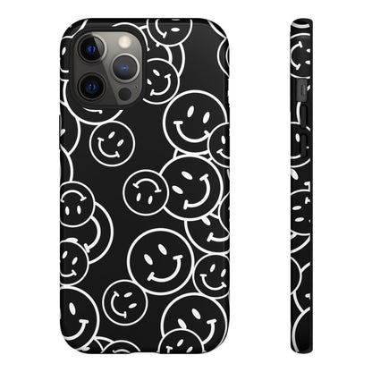 Happy Face Pattern Tough Phone Case