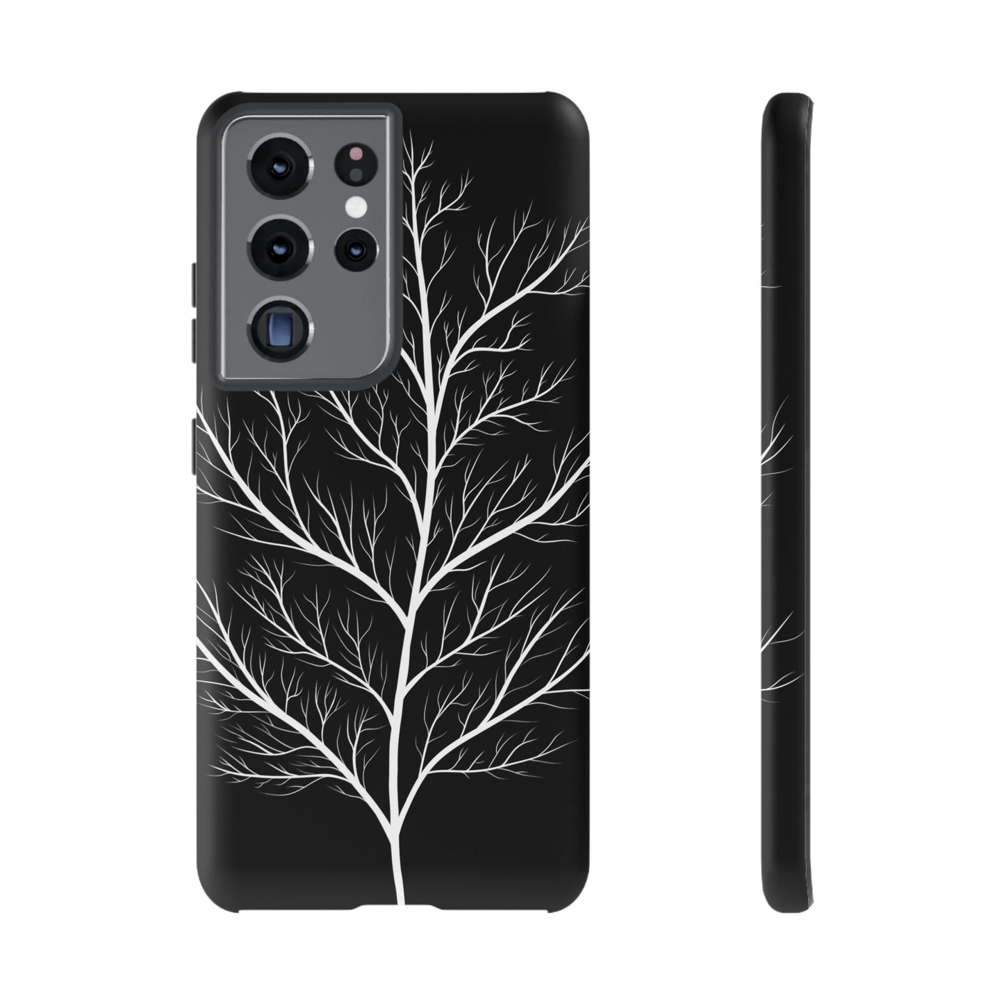 White Tree Silhouette Tough Phone Case