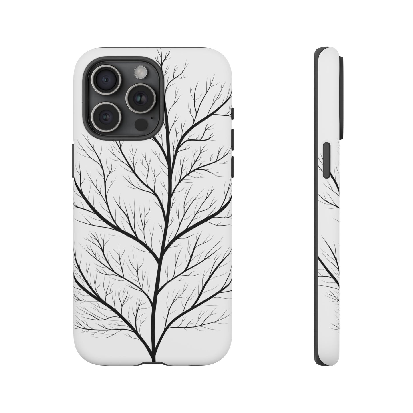 Black Branch Tree Tough Phone Case