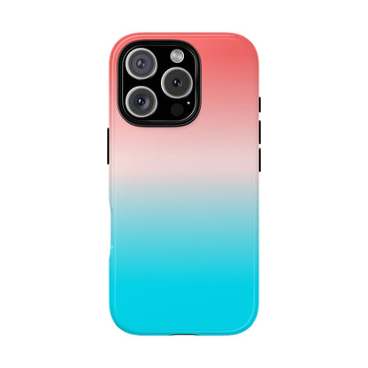 Pink Aqua Gradient Tough Phone Case