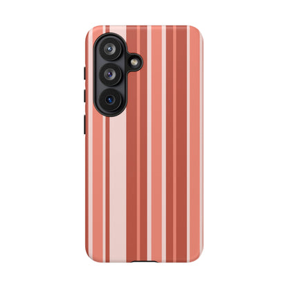 Terracotta Stripe Tough Phone Case