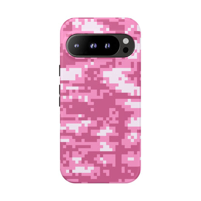 Pink pixel Camo Design Tough Phone Case