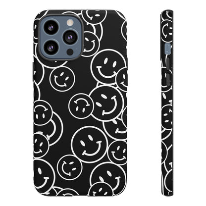 Happy Face Pattern Tough Phone Case