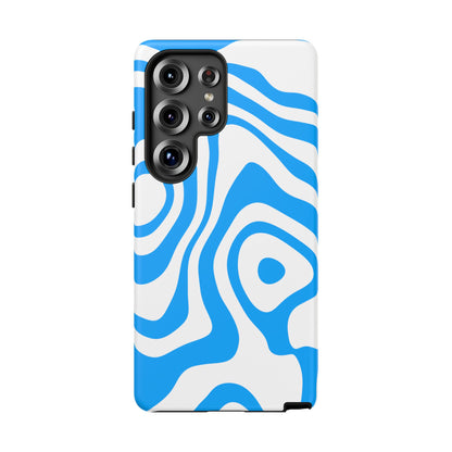 Blue Contour Tough Phone Case
