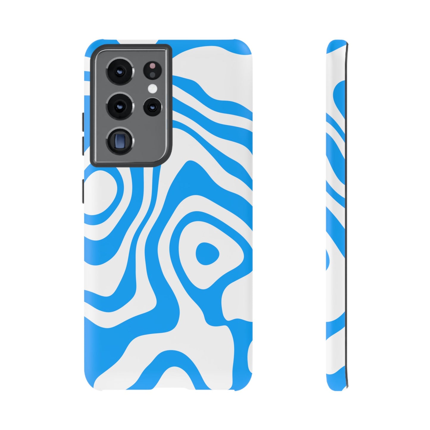 Blue Contour Tough Phone Case