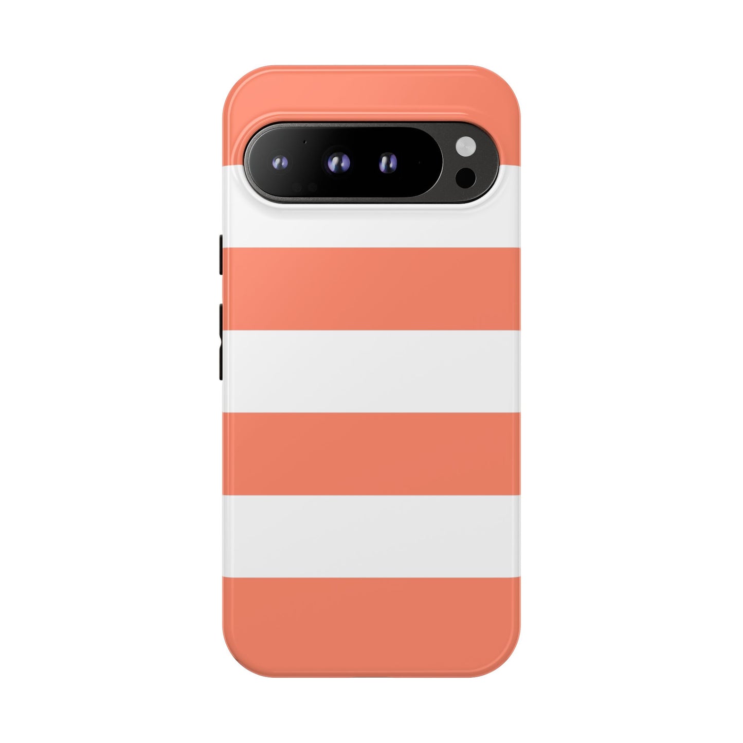 Coral Cabana Stripe Tough Phone Case