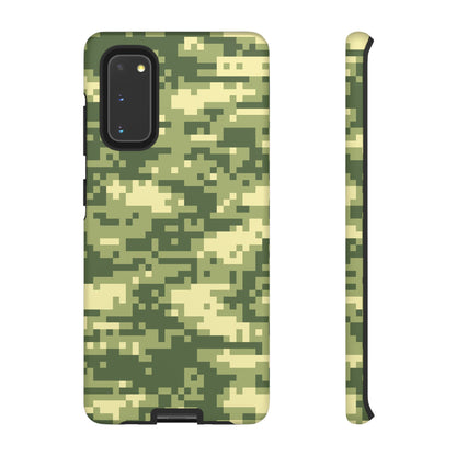 Olive Pixel Camo Tough Phone Case