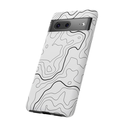 Minimal Topographic Tough Phone Case