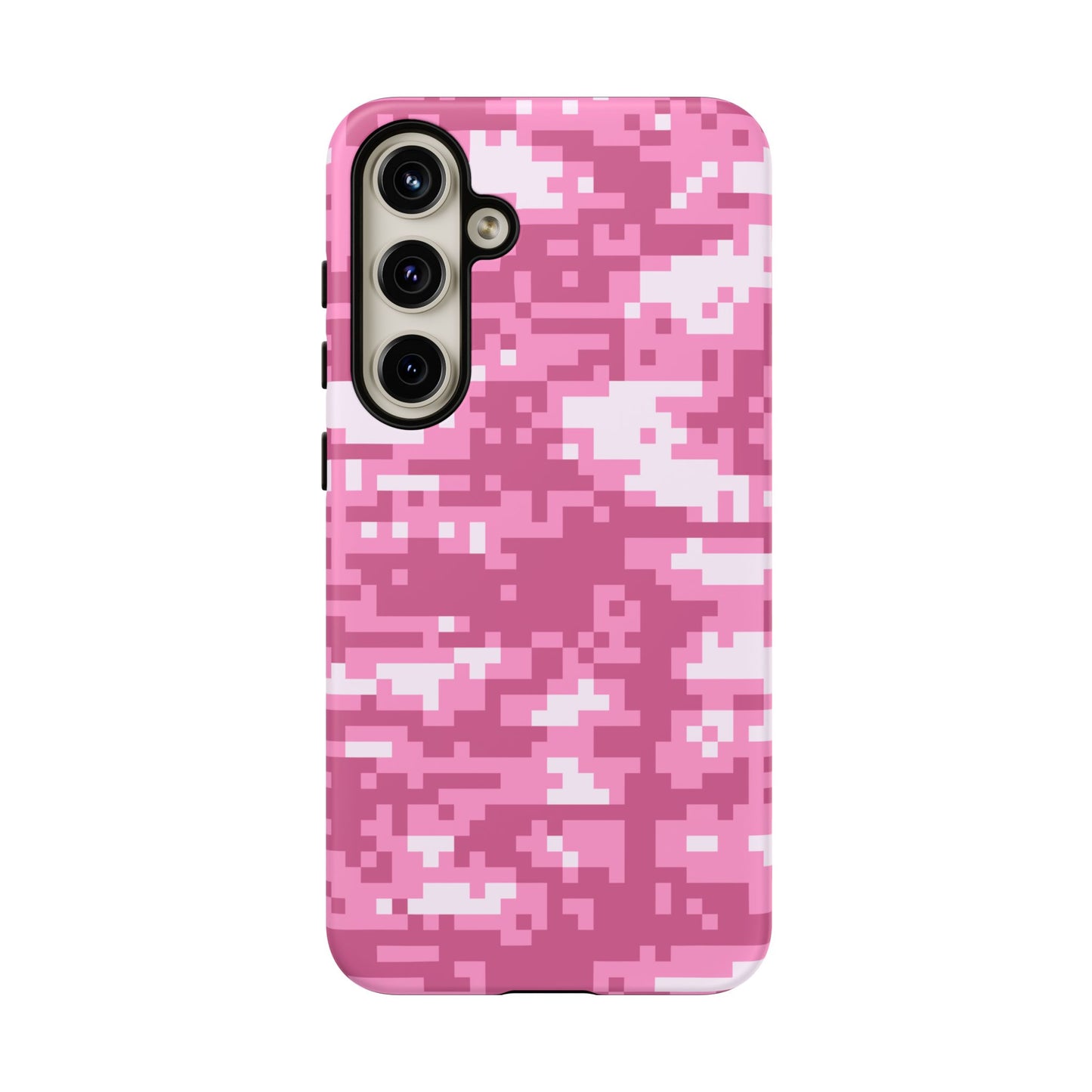 Pink pixel Camo Design Tough Phone Case