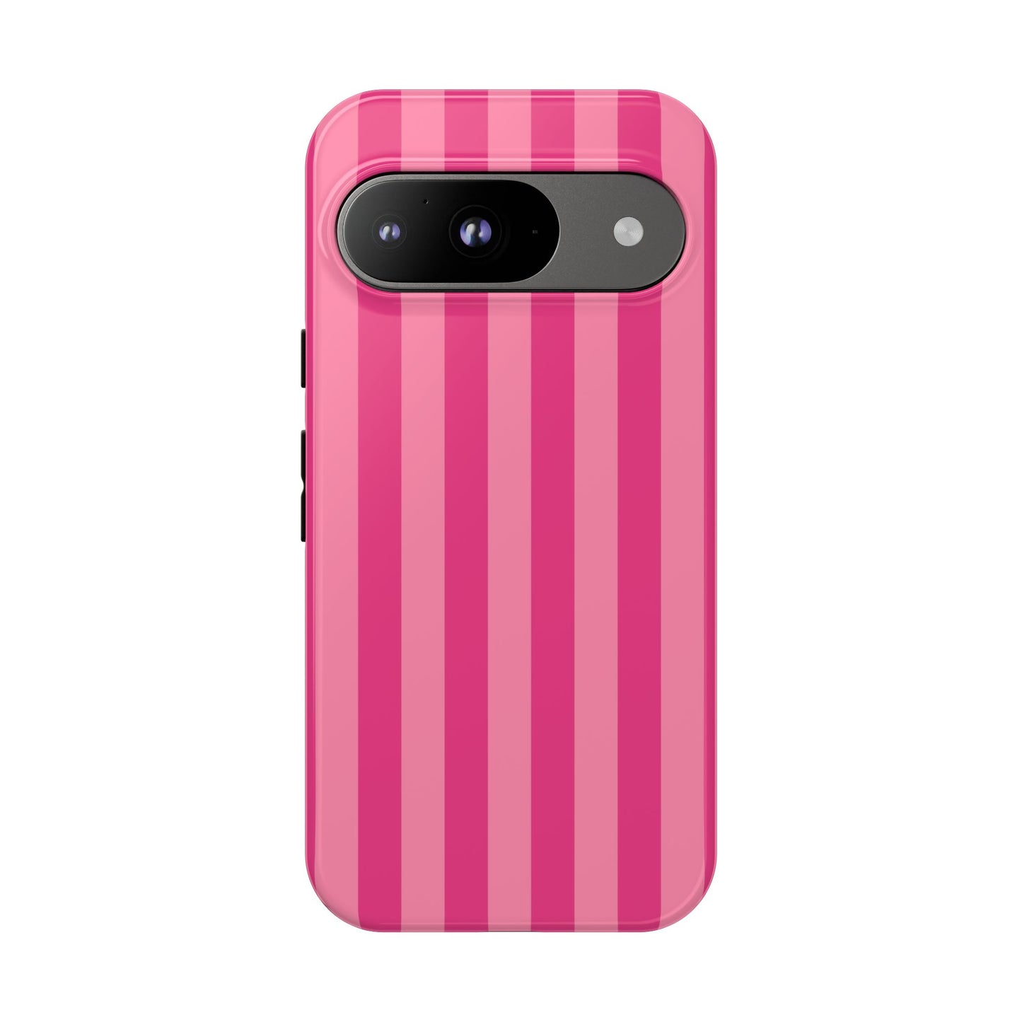 Pink Candy Stripe Tough Phone Case