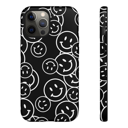 Happy Face Pattern Tough Phone Case