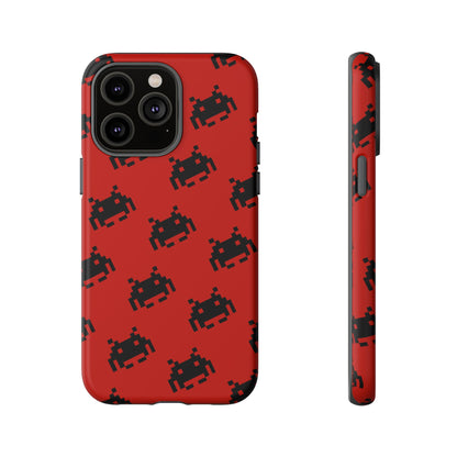 Red Pixel Alien Tough Phone Case