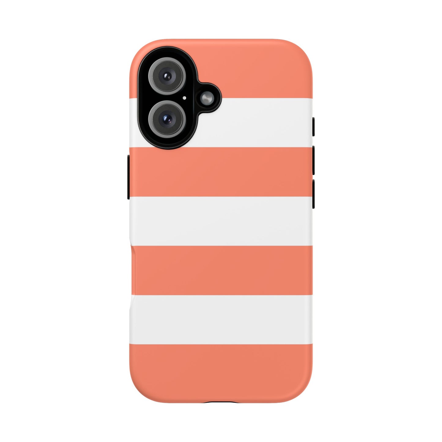 Coral Cabana Stripe Tough Phone Case