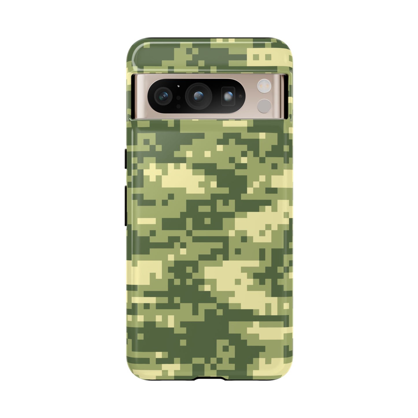 Olive Pixel Camo Tough Phone Case