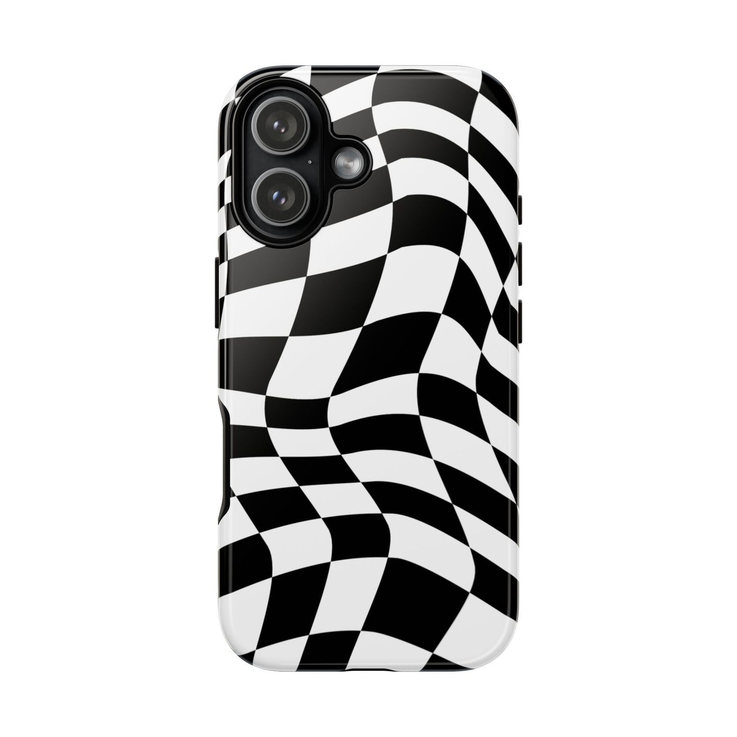 Warped Checker Tough Phone Case