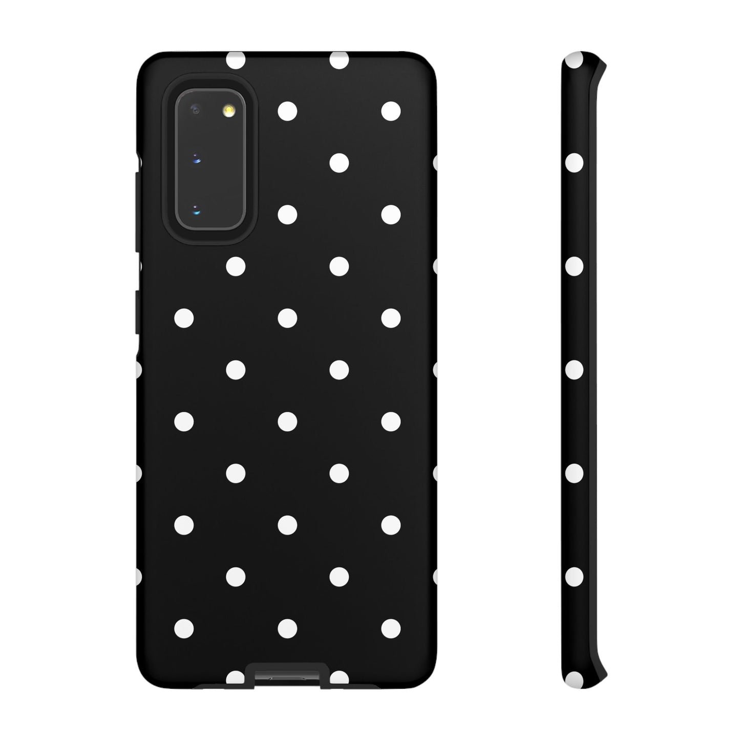Black Polka Dot Tough Phone Case