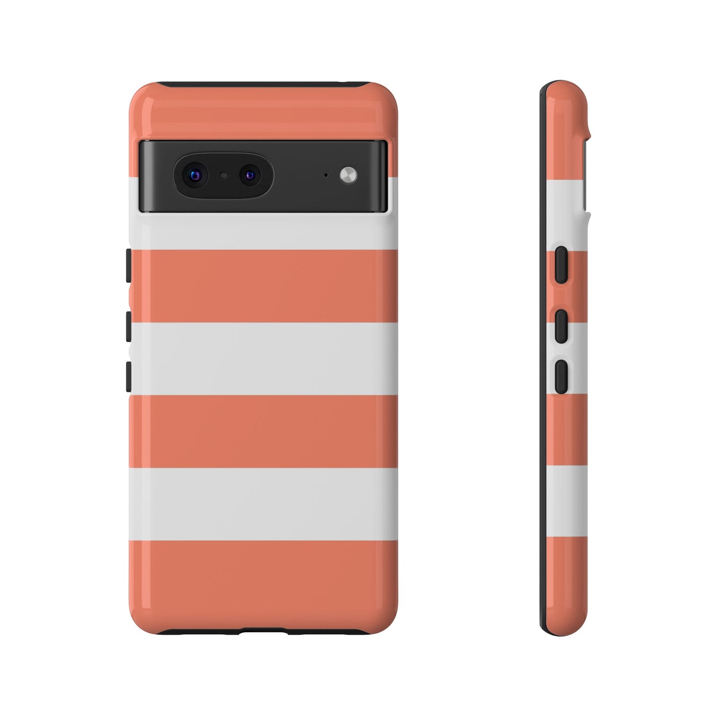 Coral Cabana Stripe Tough Phone Case