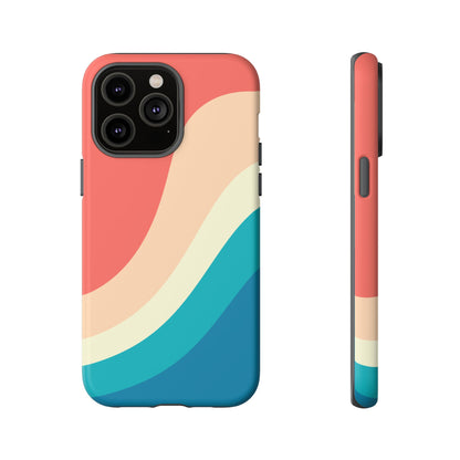 Retro Sunset Wave Tough Phone Case