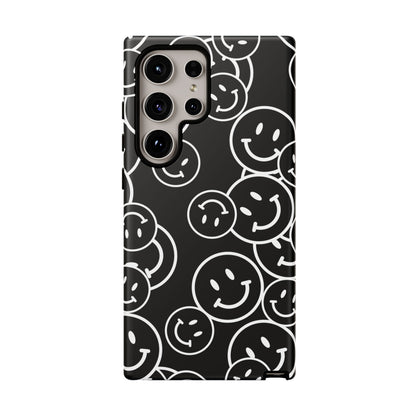 Happy Face Pattern Tough Phone Case