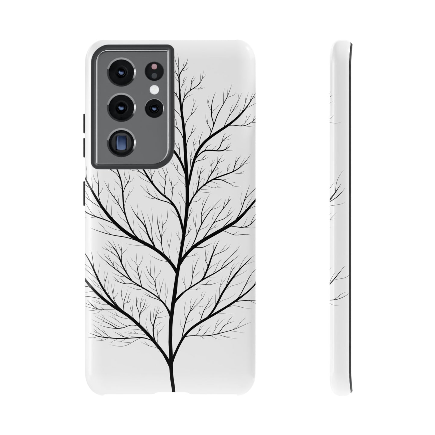 Black Branch Tree Tough Phone Case