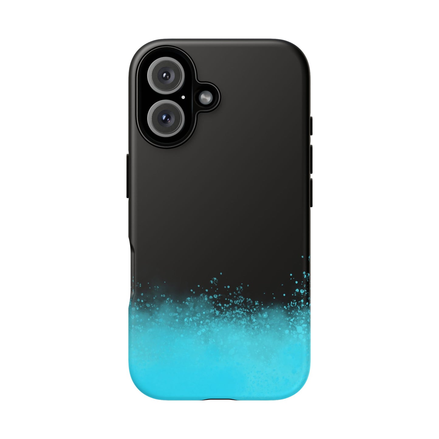 Black Aqua Splash Tough Phone Case