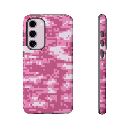 Pink pixel Camo Design Tough Phone Case
