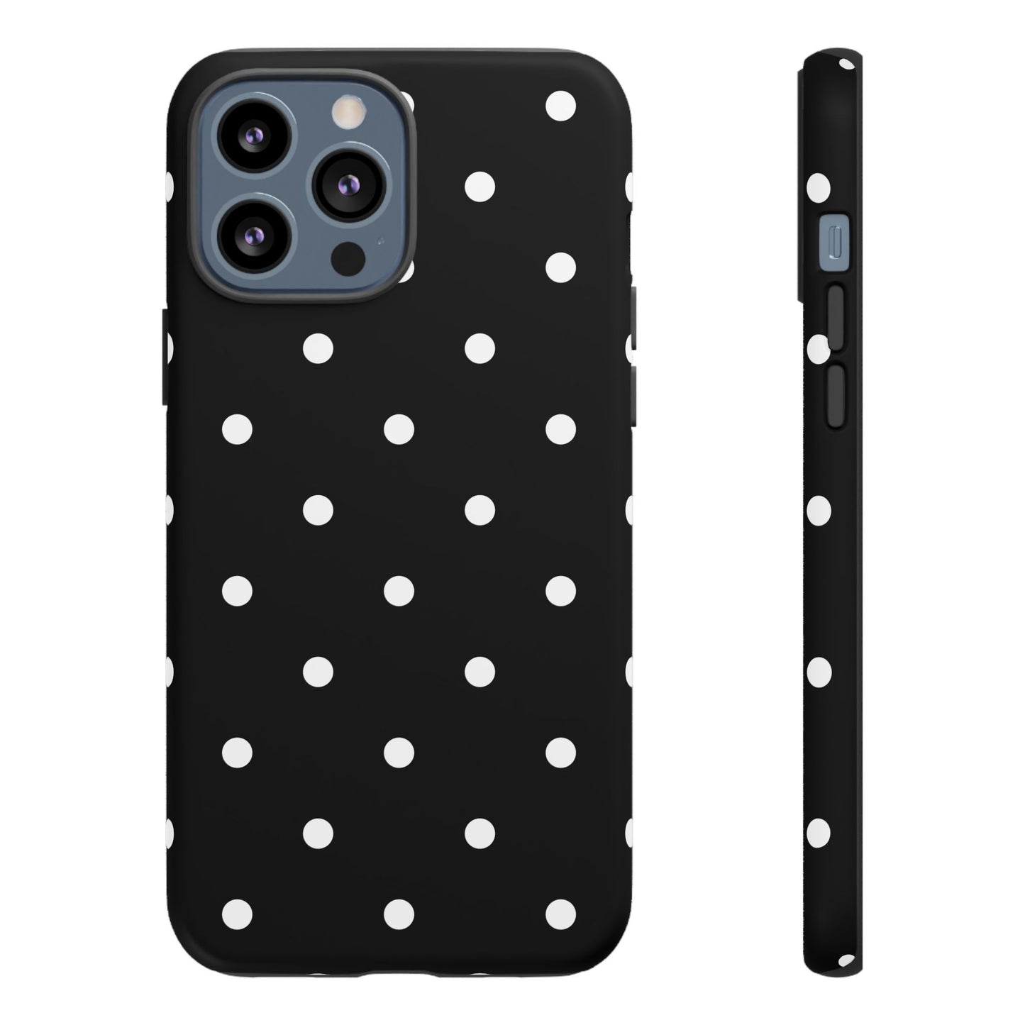 Black Polka Dot Tough Phone Case