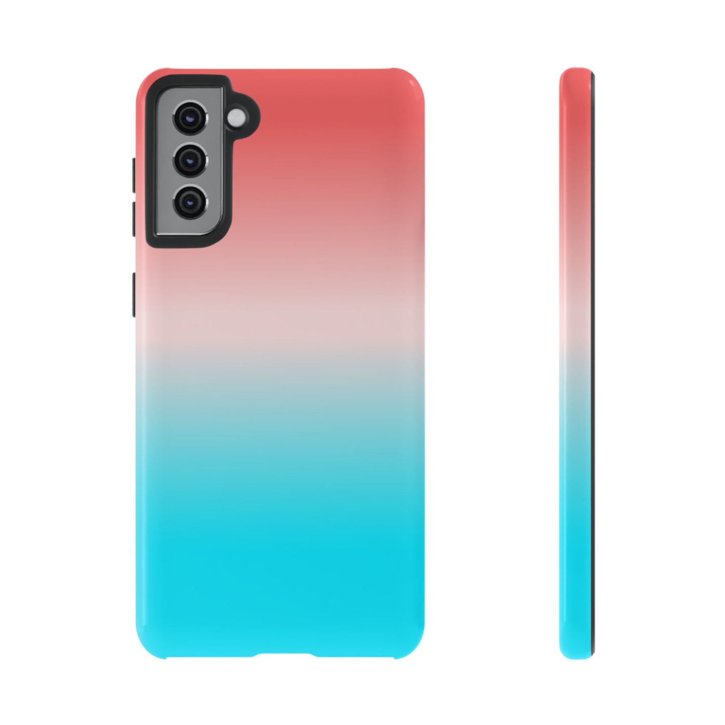 Pink Aqua Gradient Tough Phone Case