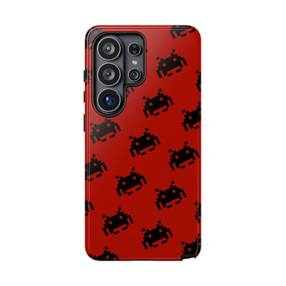 Red Pixel Alien Tough Phone Case