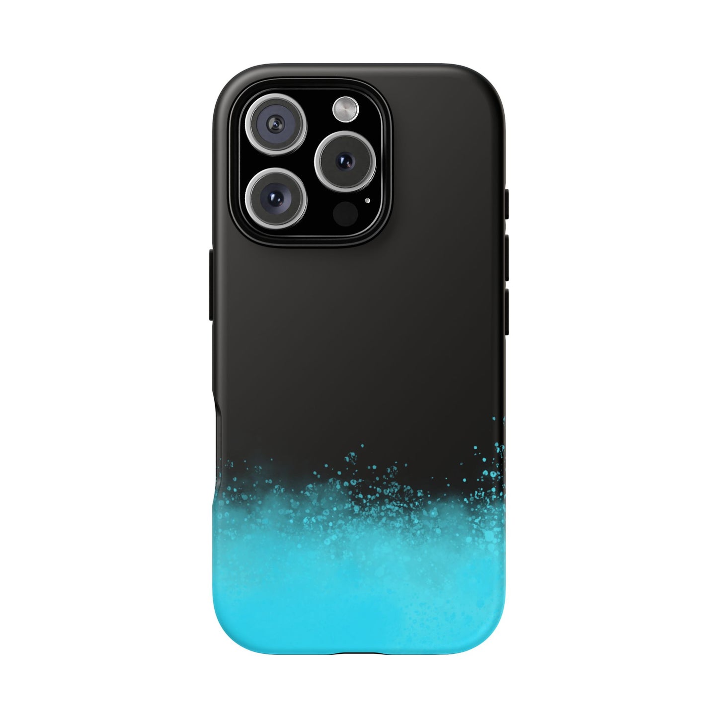 Black Aqua Splash Tough Phone Case