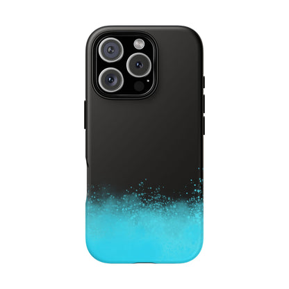 Black Aqua Splash Tough Phone Case