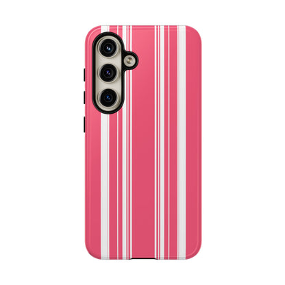 Pink Prep Stripe Tough Phone Case