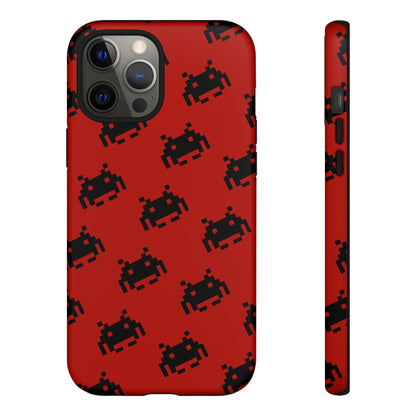 Red Pixel Alien Tough Phone Case