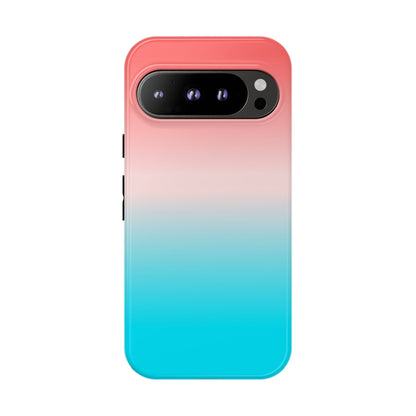 Pink Aqua Gradient Tough Phone Case