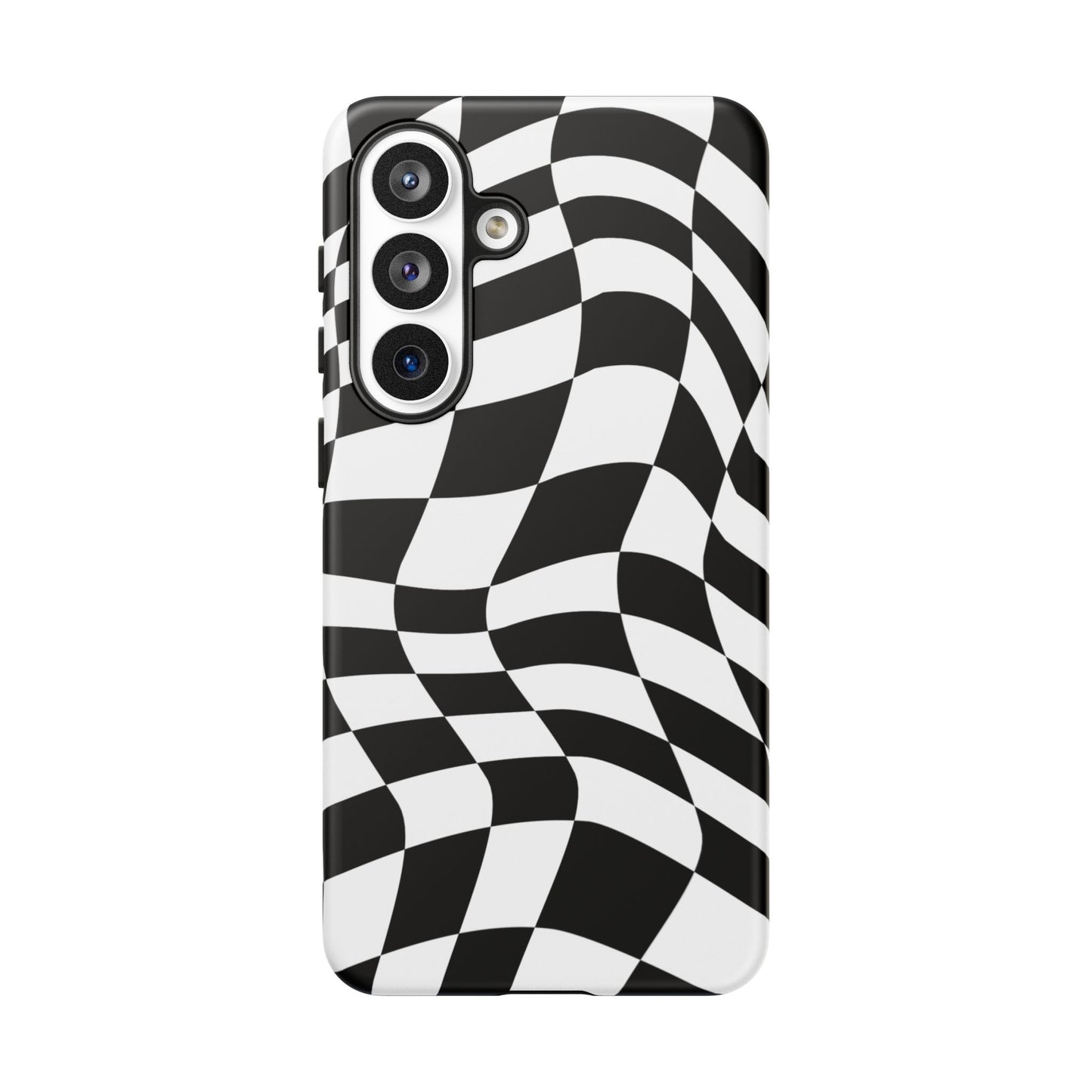 Warped Checker Tough Phone Case