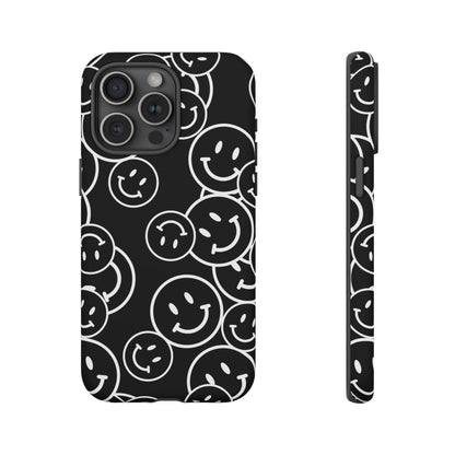Happy Face Pattern Tough Phone Case