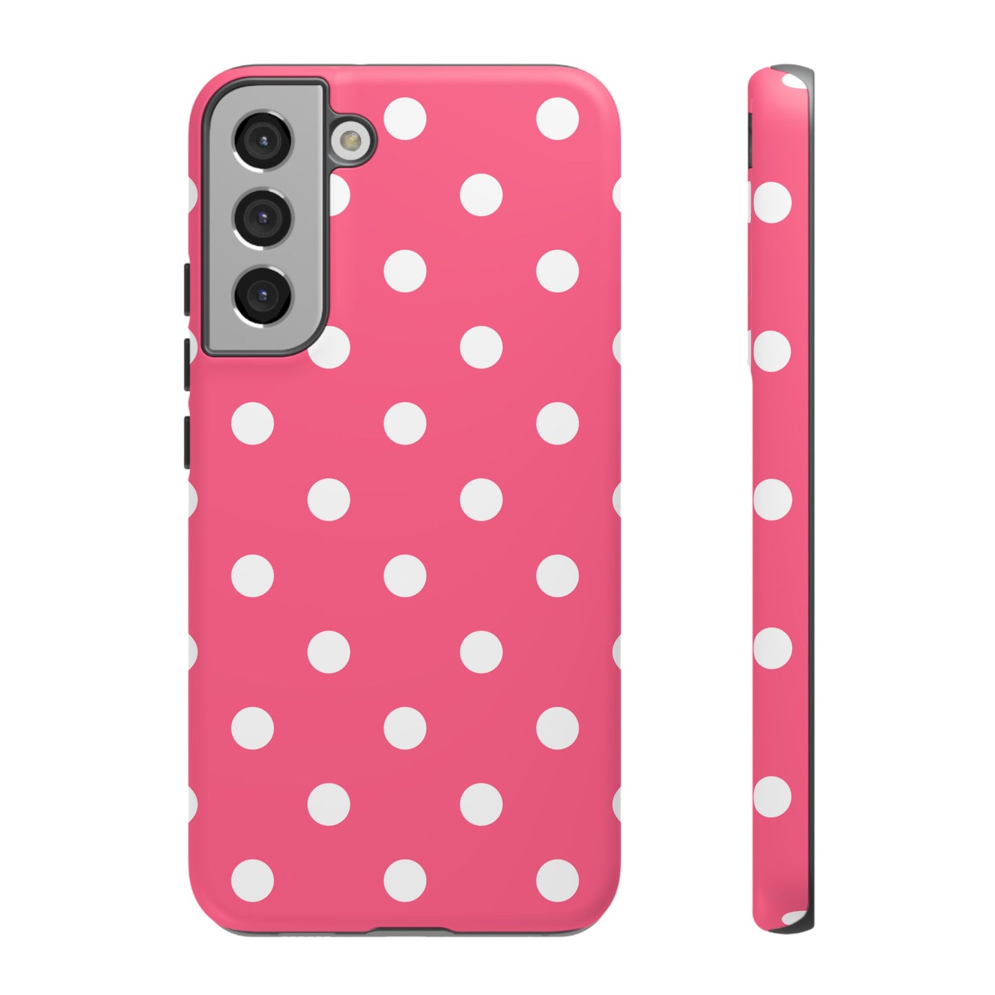 Bubblegum Pink Polka Dot Tough Phone Case