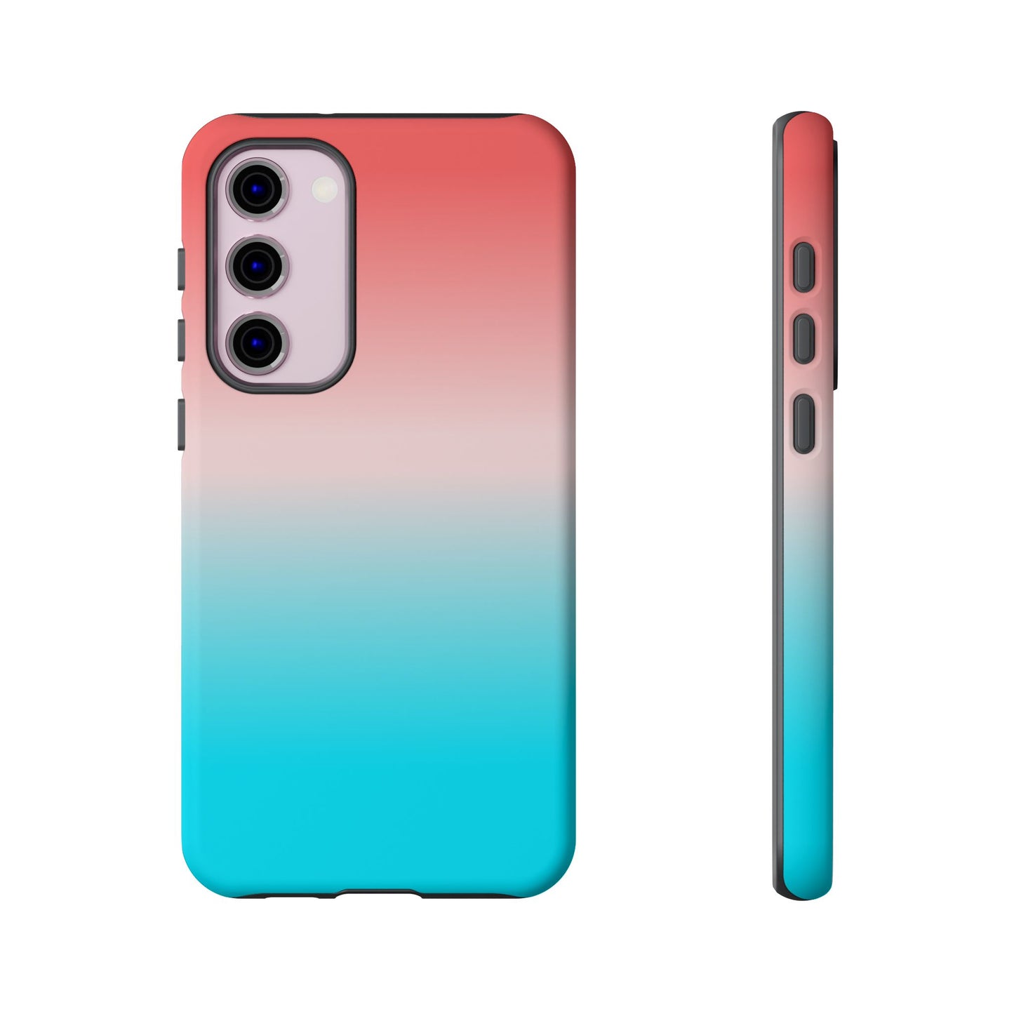 Pink Aqua Gradient Tough Phone Case